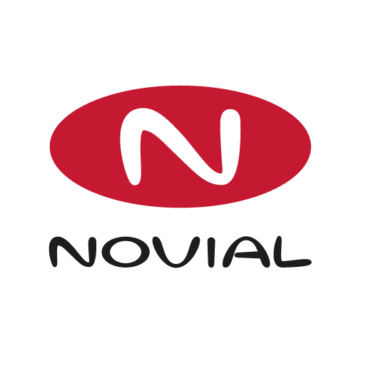 Logo Novial fond rond blanc
