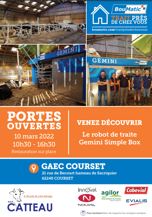 Portes ouvertes robot de traite gaec Courset