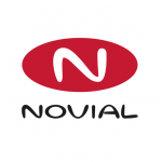 Logo Novial fond rond blanc
